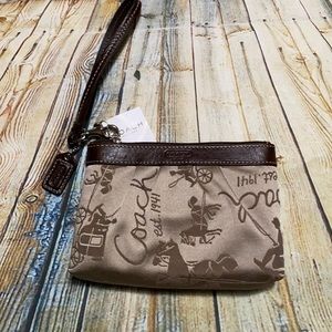 Coach Signature Collection Wristlet NWT